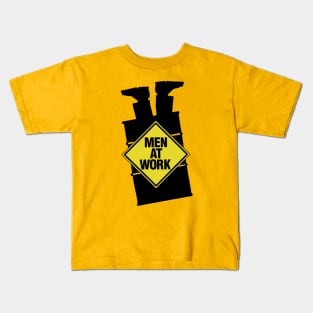 Men At Work Cut Out Kids T-Shirt